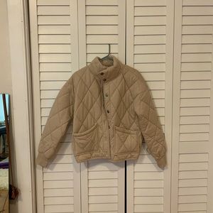 XS Wild Fable Quilted Beige Jacket